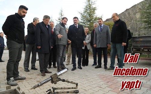 Vali inceleme yaptı