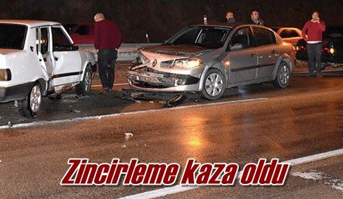 Zincirleme kaza oldu