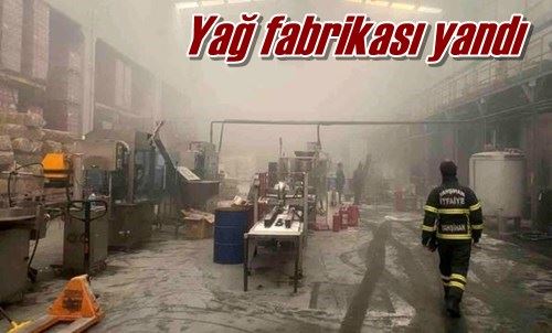 Yağ fabrikası yandı