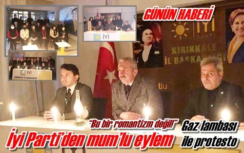 İyi Parti’den mum’lu eylem