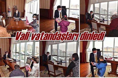 Vatandaşları dinledi