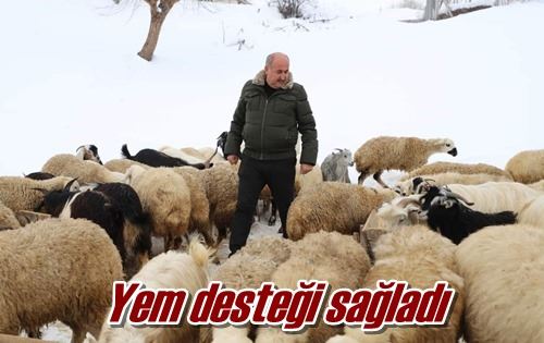 Yem desteği sağladı