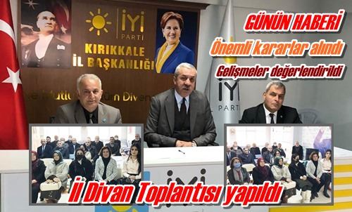 İl Divan Toplantısı yapıldı