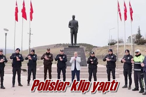 Polisler klip yaptı