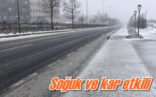 Soğuk ve kar etkili