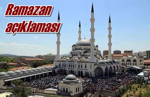 Ramazan açıklaması