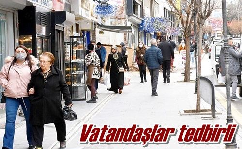 Vatandaşlar tedbirli