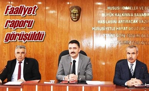 Faaliyet raporu görüşüldü