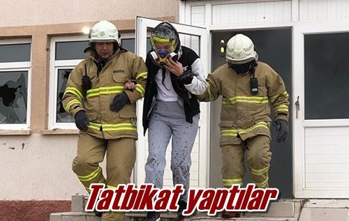 Tatbikat yaptılar