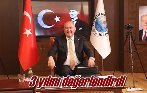 3 yılını değerlendirdi