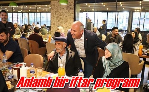 Anlamlı bir iftar programı