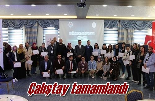 Çalıştay tamamlandı