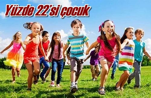 Yüzde 22’si çocuk