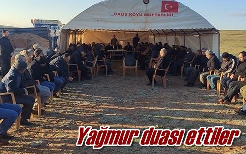 Yağmur duası ettiler