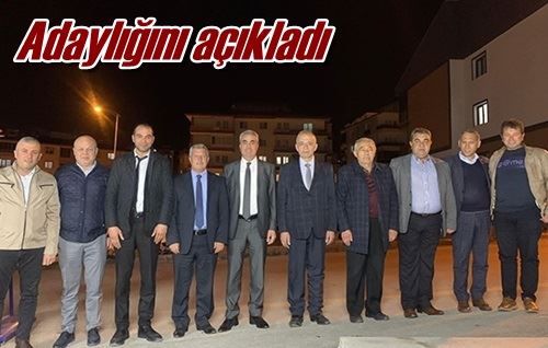 Adaylığını açıkladı