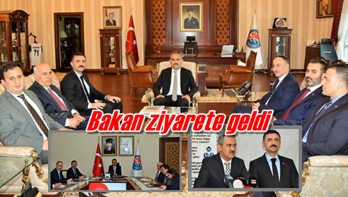 Bakan ziyarete geldi