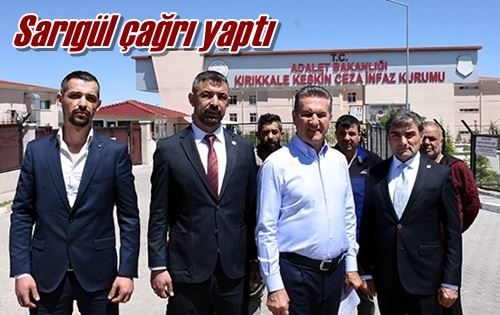 Sarıgül çağrı yaptı