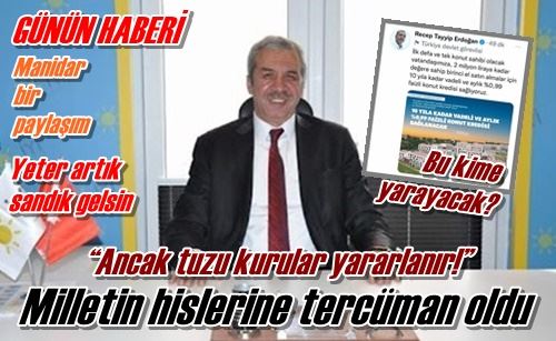 Manidar bir paylaşım