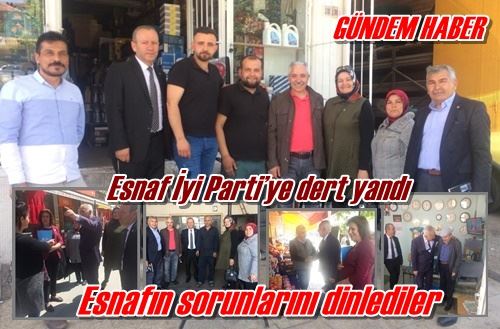 Esnafları ziyaret ettiler