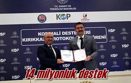 14 milyonluk destek