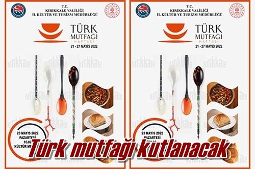 Türk mutfağı kutlanacak