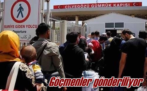 Göçmenler gönderiliyor