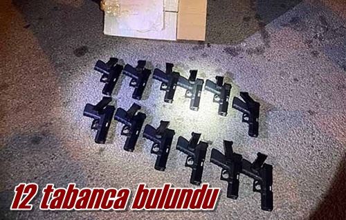 12 tabanca bulundu