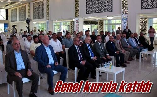 Genel kurula katıldı