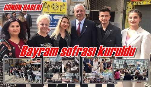 Bayram sofrası kuruldu