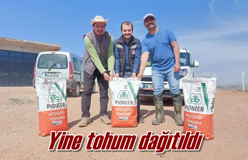 Yine tohum dağıtıldı