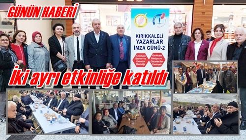 İki ayrı etkinliğe katıldı