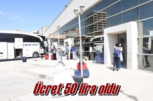 Ücret 50 lira oldu