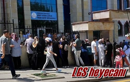 LGS heyecanı