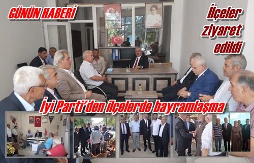 İlçelerde bayramlaşma