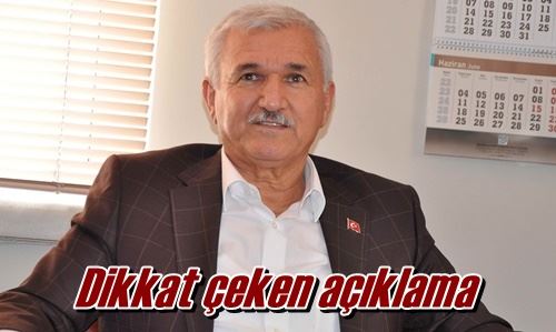 Dikkat çeken açıklama