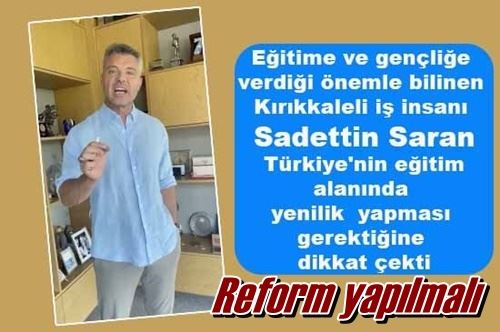 Reform yapılmalı