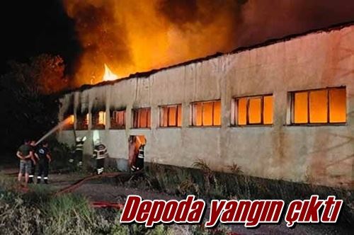 Depoda yangın çıktı