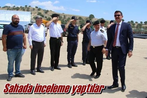 Sahada inceleme yaptılar