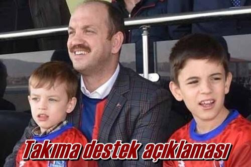 Takıma destek açıklaması