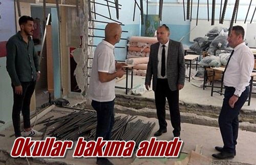 Okullar bakıma alındı