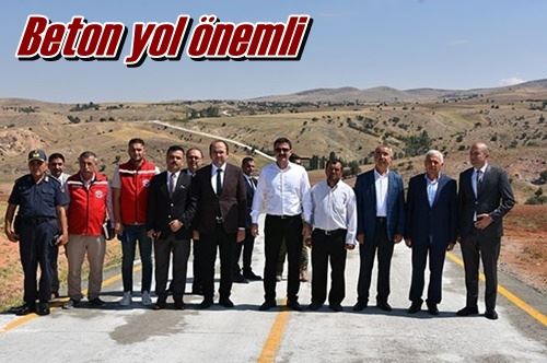 Beton yol önemli