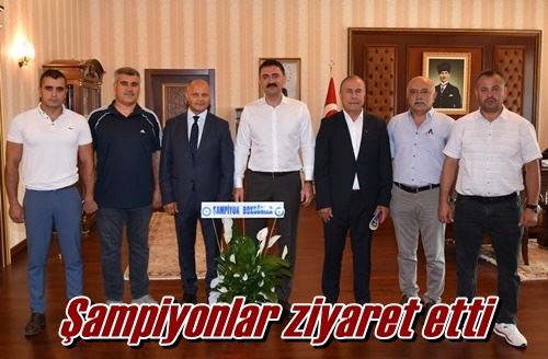 Şampiyonlar ziyaret etti