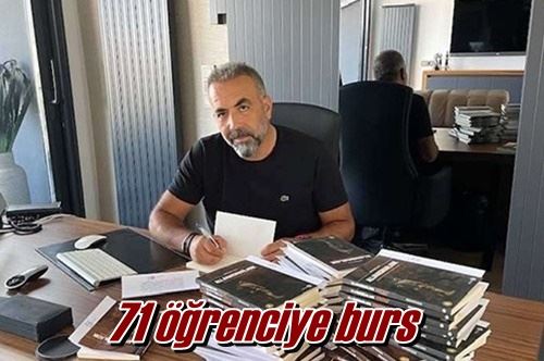 71 öğrenciye burs