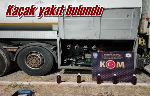 Kaçak yakıt bulundu