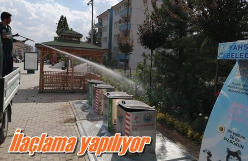 İlaçlama yapılıyor