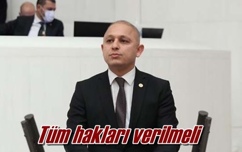 Tüm hakları verilmeli
