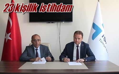 23 kişilik istihdam