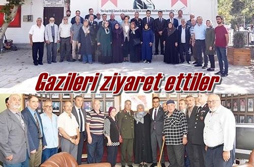 Gazileri ziyaret ettiler