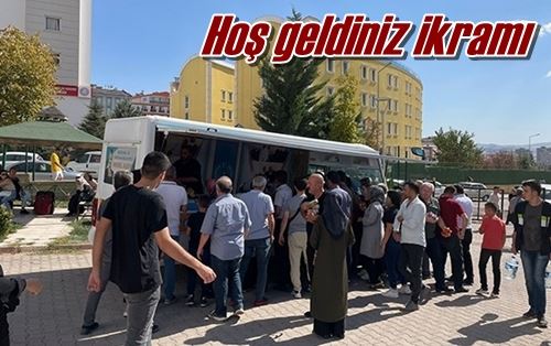 Hoş geldiniz ikramı