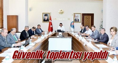 Güvenlik toplantısı yapıldı